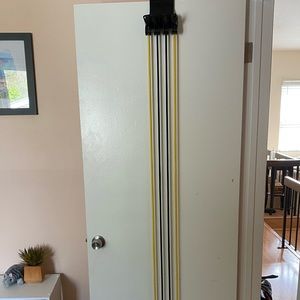 Gold gym resistance band door